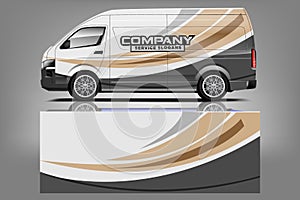 Van wrap design. Wrap, sticker and decal design
