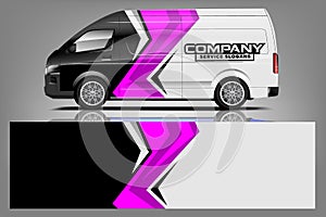 Van wrap design. Wrap, sticker and decal design