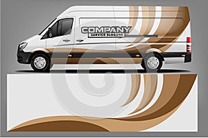 Van wrap design. Wrap, sticker and decal design