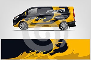 Van Wrap Livery design. eps 10.vector