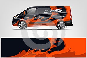 Van Wrap Livery design. eps 10.vector