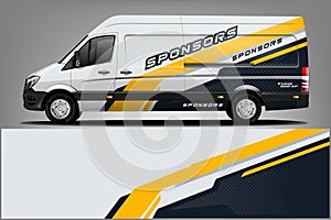 Van Wrap Livery design. eps 10.vector