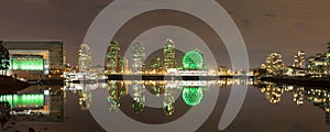 Vancouver BC Cityscape by False Creek at Night photo