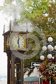 Vancouver BC Historic Gastown Steam Clock photo