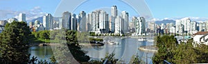 Vancouver BC skyline at False creek. photo