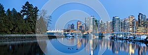 Vancouver BC Skyline from Stanley Park photo