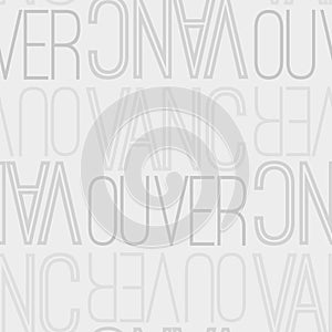 Vancouver, canada seamless pattern