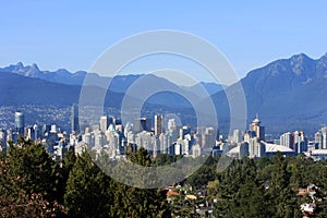 Vancouver city skyline photo