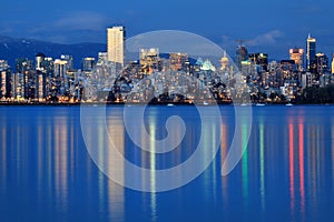 Vancouver city twilight