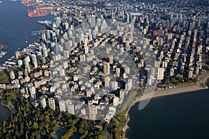 Vancouver Downtown City Aerial