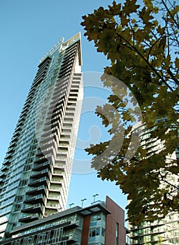 Vancouver downtown in early fall, BC, Canada