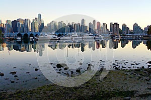 Vancouver downtown and marina