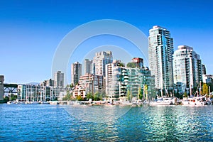 Vancouver downtown skyline at False Creek, British Columbia, Canada photo