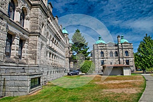 Vancouver Island, Canada - August 15, 2017: British Columbia Parliament Buildings in Victoria