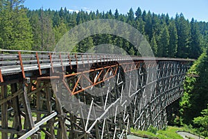 Vancouver Island, Kinsol Trestle Bridge near Shawnigan Lake, British Columbia, Canada
