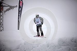 VANCOUVER - MARCH 28: Quiksilver Snowboarding Comp