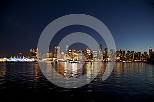 Vancouver at night photo