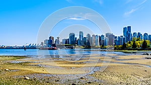 The Vancouver Skyline and Harbor in British Columbia, Canada