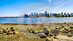 The Vancouver Skyline and Harbor in British Columbia, Canada