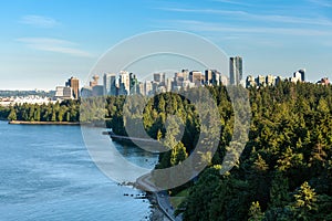 Vancouver Skyline from Lions Gate Bridge