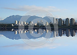 Vancouver Skyline reflected