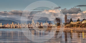 Vancouver Skyline From Shore