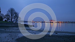 Vancouver Twilight Skyline 4K. UHD