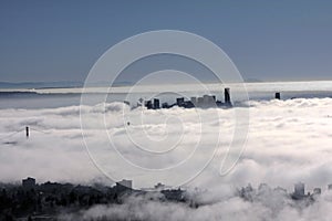 Vancouver under fog