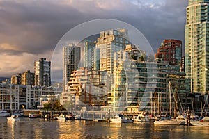 Vancouver - view from Granville Island at downtown