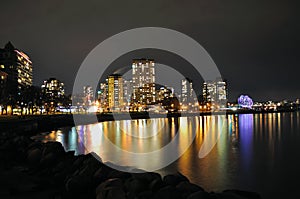 Vancouver Waterfront at Night