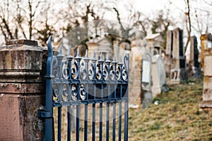 Vandalised graves in Jewish cemetery in Quatzenheim