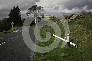Vandalised speed camera