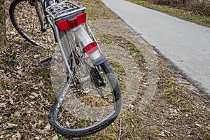 Vandalism on the bike in the city