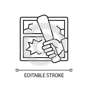 Vandalism linear icon