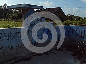 Vandalism photo wall