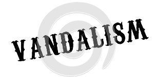 Vandalism rubber stamp