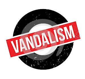 Vandalism rubber stamp