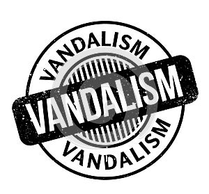 Vandalism rubber stamp