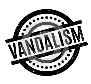 Vandalism rubber stamp