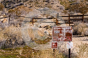 Vandalized Sign at the Big Morongo Canyon Preserve