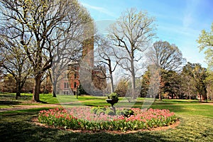 Vanderbilt University campus in Spring  Nashville  Tennessee  USA