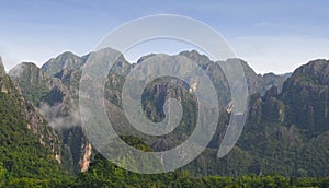 Vang Vieng Landscape, Laos photo