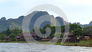 Vang Vieng riverside scenery