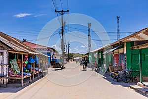 Vanga Streets Sea Port Wall Town Lunga Lunga Kwale Kenya Oceanscape Seascape Landscape Nature County Kenya East Africa