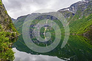 Vangsvatnet Lake Reflection, Voss, Norway