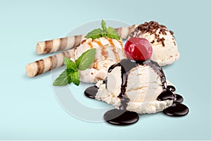 Vanila ice cream photo