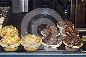 Vanilla and Cocoa cake on the counter