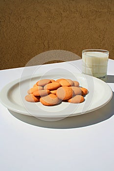 Vanilla Cookies and a Glass of Milk