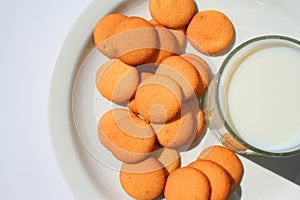 Vanilla Cookies and a Glass of Milk