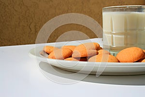 Vanilla Cookies and a Glass of Milk